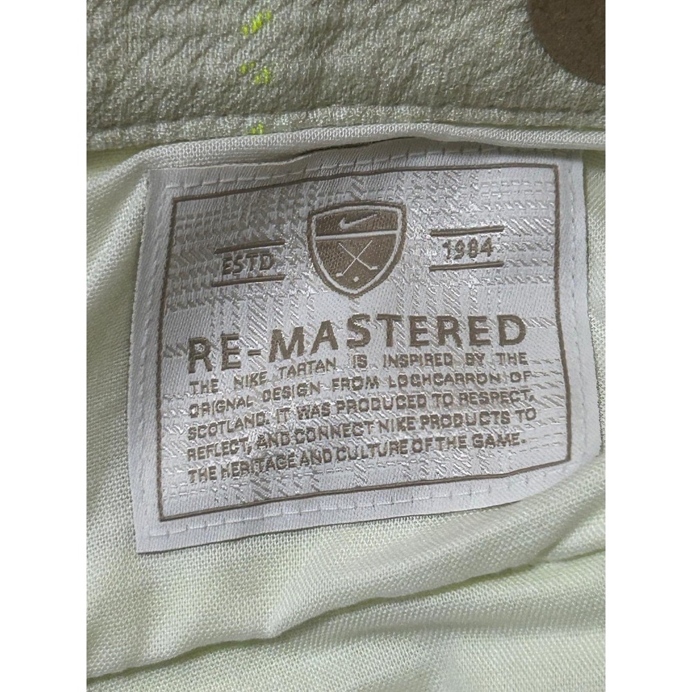 Nike Golf Pants Men 40x32 White Plaid NWT Re-Mastered Loose Fit DH1288-133 - Picture 3 of 12
